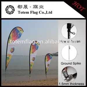 Drapeau de plage taille différente/fantaisieteardrop drapeaux et de bannières