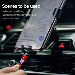 Cable <span class=keywords><strong>Micro</strong></span> <span class=keywords><strong>USB</strong></span> de carga rápida para <span class=keywords><strong>iPhone</strong></span> 2.1A, Cable de carga rápida 3 en 1 - Product Image 4