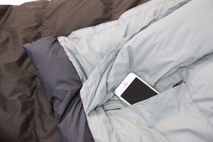 Enveloppe de randonnée en plein air FP500 70% sac de couchage en duvet de canard gris - Product Image 4