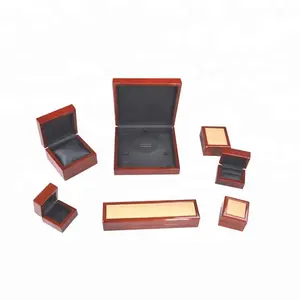 Zweifarbige Lackierung Luxus schmuck-set-box mit schwarzem Leder in