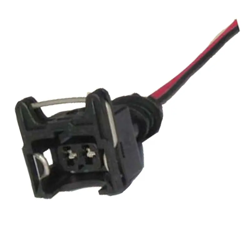 Conector jantar temporizador de 2 vias, com terminais bota e cabo de vedação com tomada