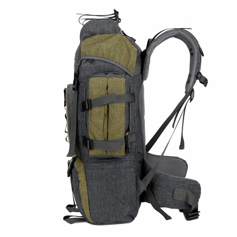 High quality waterproof Great Backpacking Gear Internal Frame Backpack Pack for Camping or Hiking