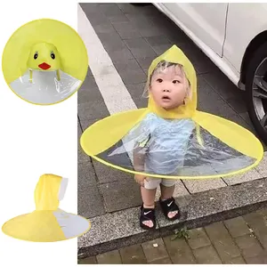 Amazon Открытый Модный Прозрачный детский дождевик зонтик