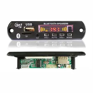 Tarjeta Tf 747D de 5V y 12V de CC, transmisor de Radio Fm, reproductor de Mp3 de coche con Usb, módulo de circuito, placa decodificadora