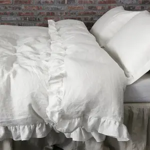 New Arrival Latest Design Customization Hotel Bedding Set Luxury 4 Pcs White Bedding Set