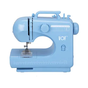 VOF FHSM 506 newly updated flat lock mini overlock domestic sewing machine foot portable leather sewing machine