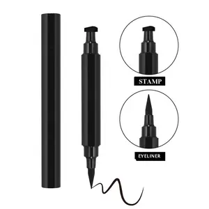Etiqueta privada 2 en 1 Winged Stamp Eyeliner Smooth Eye Mineral Liquid Maquillaje Cosméticos - Product Image 2