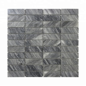 بلاط فسيفساء سبا إيطالي برديجليو رخام 1 "x 3" مستطيل مكدس من الفسيفساء - Product Image 1