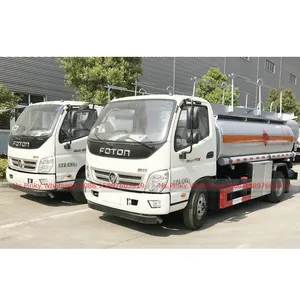 Cheaper Price Foton Fuel Bowser Truck With Dispenser 5000Liters Refueling Diesel Oil Tank Truck On Sales