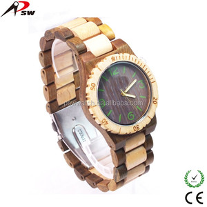 Montre en bois de bambou naturel pour homme, jouet artisanal fait à la main, usine - Product Image 2