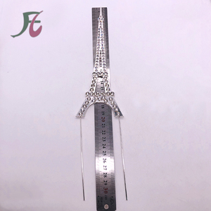 Centrotavola per Torta a Forma di Torre Eiffel con Strass, Decorazione per Torta di <span class=keywords><strong>Compleanno</strong></span> Dorata per Matrimoni - Product Image 4
