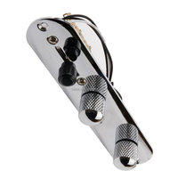 Plaque de commande à 3 positions pour guitare Telecaster, Chrome, 3Way1V1T-CR