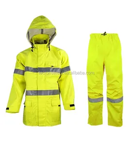 Arc / FR Rated Rainwear/Hi vis yellow Rain Jacket/arc flash protection rain wear