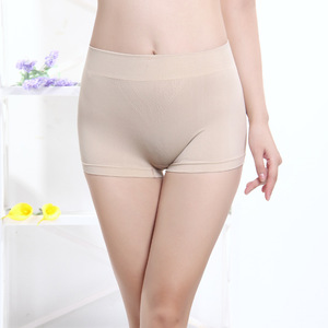 Boyshorts senza cuciture da donna all'ingrosso <span class=keywords><strong>buona</strong></span> elasticità mutande per rinforzare i fianchi modello solido stile quotidiano taglia unica - Product Image 1