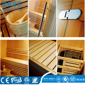 Mueble de <span class=keywords><strong>madera</strong></span> de <span class=keywords><strong>cedro</strong></span> para sauna seca, M-6041, diseño moderno, sala de saunas de vidrio templado - Product Image 4