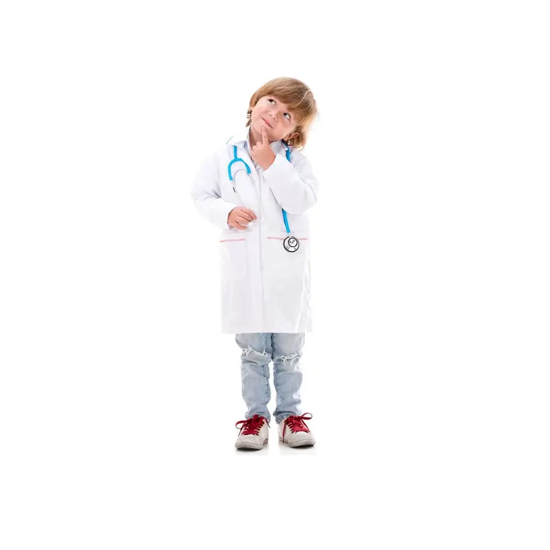 教室用キッズラボコート-子供の科学者または医師のための耐久性のあるラボコート