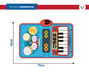 Commercio all'ingrosso 2 e 1 musicial coperte musica giocattolo per bambini educational - Product Image 4