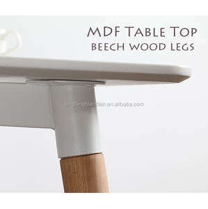 Сделано в Китае, современный белый квадратный деревянный обеденный стол из МДФ, набор обеденных столов для 4 человек - Product Image 3