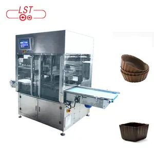 Máquina de prensado en frío para chocolate, máquina industrial automática de alta calidad con forma de chocolate hueco