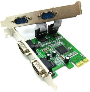 PCI Express 4-Port RS232 seri kart MOSCHIP yonga seti