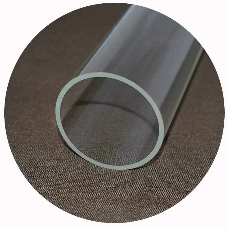 Large Diameter Glass Cylinder Open Both Ends Thick Walled Glass Tube