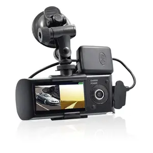 מצלמת מקף עם gps X3000 dual מצלמה מקליט וידאו דיגיטלי מצלמה full hd 1080 p רכב ידני