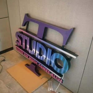 Pre Mounted <strong>Wire</strong> Connection Raceway Channel Letter <strong>Sign</strong> Front or Back Lit <strong>Sign</strong> - Product Image 2