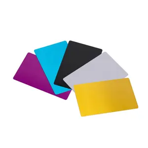 Cloudray-tarjetas con nombre de negocios AM16, Material de prueba de lámina de Metal de aleación de aluminio para máquina de marcado láser