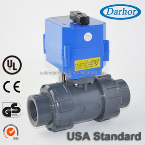 2/<span class=keywords><strong>3</strong></span> vías químicas resistente pvc válvula de bola del actuador eléctrico - Product Image 3