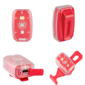 Lumière de vélo rechargeable 2 LED avant arrière <span class=keywords><strong>feu</strong></span> de signalisation USB - Product Image 5