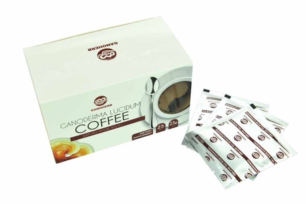 2017 muestra libre 100% orgánico certificado café Ganoderma lucidum Lingzhi hongo reishi café instantáneo