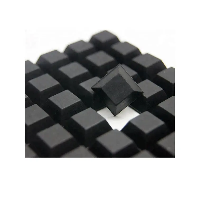 Customized High quality silicone rubber Square round adhesive foot mat