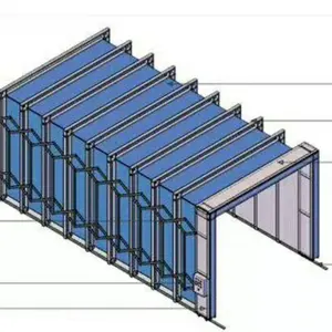 Tùy Chỉnh Có Thể Thu Vào Spray Booth/Paint Prep Station Với Chứng Nhận CE