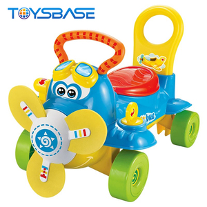 Productos Más Vendidos, <span class=keywords><strong>Coche</strong></span> de Juguete <span class=keywords><strong>para</strong></span> Bebés con Forma de Avión de Dibujos Animados con Mango de Empuje - Product Image 4