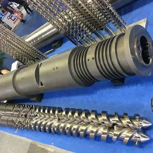 55 Mm Conical Sekrup dan Laras untuk Szj Extruder Mesin