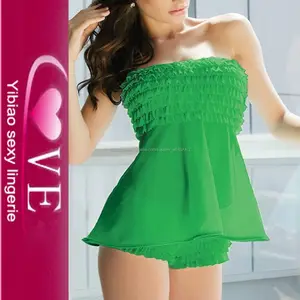 Verde babydoll ropa de dormir para babydoll hot girl ropa de noche atractiva