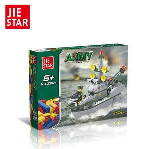 Advanced Intelligent <span class=keywords><strong>war</strong></span> <span class=keywords><strong>ship</strong></span> building blocks toy with the Army - Product Image 2