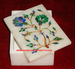 Alabaster ฝังกล่องหินอ่อน - Product Image 1