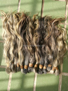 100% non trasformati massa dei <span class=keywords><strong>capelli</strong></span> umani bionda naturale grigio 30 centimetri-100cm natura russo Grigio dei <span class=keywords><strong>capelli</strong></span> umani - Product Image 3