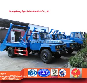 roll off garbage truck/ 8m3 skip loader traush truck/load ship garbage bins for sale