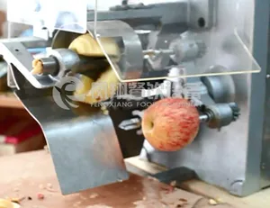 Endüstriyel otomatik meyve elma soyma soyma makinesi