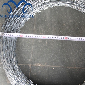 <span class=keywords><strong>Alambre</strong></span> de púas de acero galvanizado BTO-22 de 450 mm de diámetro de bobina, tipo <span class=keywords><strong>concertina</strong></span>, para protección - Product Image 2