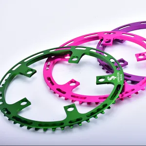 CNC 130 BCD 折叠自行车链环 3 种颜色适用于 DAHON BYA 412 折叠自行车曲轴箱 45/47 T Al 7075