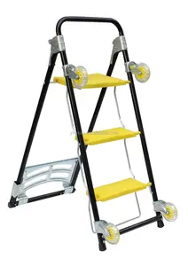 4 In 1 Multifunctionele Staal Vouwen Trolley & Staal Stap Ladder