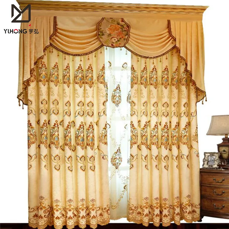 Dubai Curtains Online Window Treatment Living Room Roman Curtain Opening and Closing Curtain 100% Polyester Bead Rope