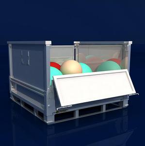Özelleştirilmiş katlanır tel örgü çelik palet odun kafes - Product Image 2