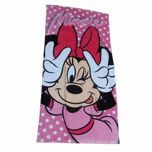 ผ้าฝ้าย100% Velour พิมพ์มิกกี้การ์ตูนผ้าขนหนูชายหาดที่มีน้ำหนักเบา - Product Image 2