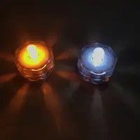 배터리 작동 잠수정 촛불 방수 미니 LED 차 빛 단일 밝은 LED 꽃 화병