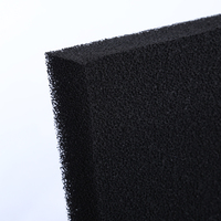 Éponge filtrante en polyuréthane PU à charbon actif pour gaz nocifs, pré-filtre en mousse de fibre de carbone pour collecteur de poussière