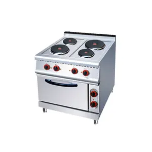 Restaurant Electric Round 4 Hot Plate and Oven/chinese Cooking Range Cooking Range